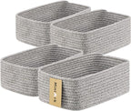 Small Storage Baskets for Organizing | Closet Organizer Bins | Shelf Toy Basket by MiniArkStorageBasketsHome