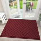 Door Mat Indoor Doormat, Entryway Rug Door Mats Non-Slip Rubber Backing by JEEDOVIA