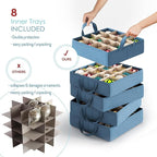 Hearth & Harbor Large Christmas Ornament Storage Box - Image 2