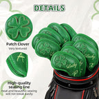 Golf Headcovers Golf Club Head Covers Four Leaf Clover Good Luck Charm - Image 2