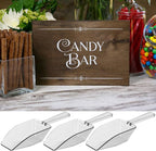 Clear Plastic Acrylic Scoops 24 Pcs | 6.5” Medium Kitchen Scoop | Wedding - Image 5