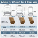 24PCS Silicone Chair Leg Floor Protectors - Image 3