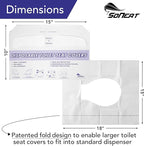 Disposable Toilet Seat Covers XL Half Fold Flushable – 400 Sheets - Image 4