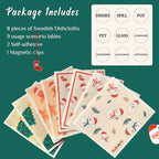 Reusable Paper Towels, Christmas Swedish Dishcloths - Image 5