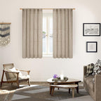 YoungsTex Dark Oatmeal Linen Curtains 48 Inch Length - Image 2