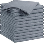 GLIMGLINT Grey Microfiber Cleaning Cloth, 12 Pack Cleaning Towels by Unknown