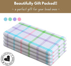 Native Fab Multi Color Checked Kitchen Towels Set of 4, 100% Cotton, 16x26 Inch - Image 5