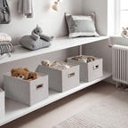 DECOMOMO Storage Bins for Shelves Robust Fabric Closet Bins for Shelves Toy - Image 2