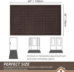 BEQHAUSE Waffle Door Mats Indoor 36"x60", Dog Mat - Image 2