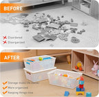 Plastic Storage Baskets With Lid, Storage Bins - Image 5