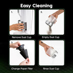 IRIS USA Handheld Corded Mattress Vacuum Cleaner, Dust Sensor, Pet Hair Remover - Image 9