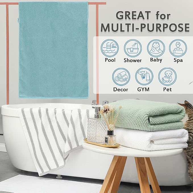 VOOVA & MOVAS Bath Towel Set, Large 30" x 56" - Image 5