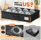 Underbed Storage with Wheels, 2 Pack Under Bed Storage Containers with Clear - Image 6