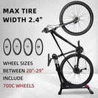 Heavy-Duty Floor Bike Stand, Freestanding Bicycle Storage Rack, Adjustable Dual - Image 8