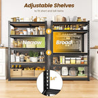 1980LBS Storage Shelves, 5-Tier Adjustable Pantry Shelves, Metal Shelving Unit - Image 4