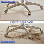 Kuyal Office Chair Mat for Carpet, 2 Pack 32x 49 Clear Heavy Duty Computer - Image 4