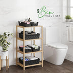 Baskets For Organizing Set Of 9 Black - Image 5