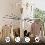 Clothes Drying Rack, 4-Legged Portable Drying Rack Clothing - Image 7
