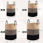 Woven Laundry Basket for Clothes, 100 L Large Rectangle Laundry Hampers - Image 8