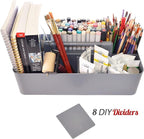 2 PACK - Portable DIY 8 Dividers Durable Plastic Tote Tool & Supply Cleaning - Image 3