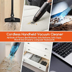 Cordless Stick/Handheld Vacuum Cleaner, 10-17Kpa 2-Level Powerful Suction - Image 5
