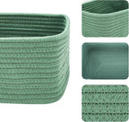 Small Storage Baskets for Organizing | Closet Organizer Bins | Shelf Toy Basket - Image 3