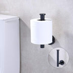TASTOS Toilet Paper Holder SUS304 Stainless Steel Round Size Matte Black 2 Pack - Image 4