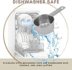 1/4 Cup Stainless Steel Measuring Cup | Sturdy Metal 60 ml | 60 cc | 2 oz | - Image 4