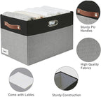 Large Collapsible Fabric Storage Bins - Image 3