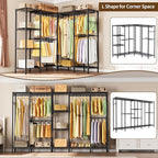L Shaped Heavy Duty Metal Clothes Rack - Image 6