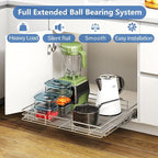 ROOMTEC Pull Out Cabinet Organizer, Heavy Duty Slide Out Kitchen Cabinet - Image 2