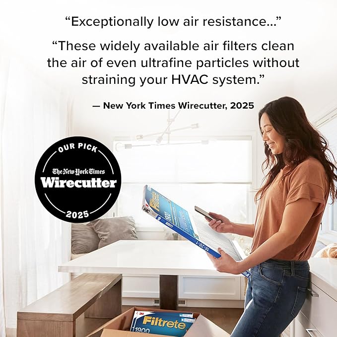 Filtrete 24x24x1 AC Furnace Air Filter, MERV 13, MPR 1900, Premium Allergen - Image 2