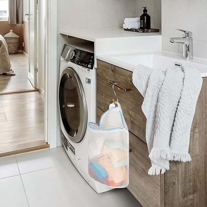5Pcs Hanging Laundry Bags for Socks - Image 8