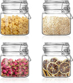 Glass Food Storage Jars with Airtight Lids 13 oz Square 4 Pack Kitchen Storage - Image 8
