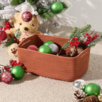 Small Storage Baskets for Organizing | Closet Organizer Bins | Shelf Toy Basket - Image 4