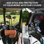 FINGER TEN Premium Synthetic Leather Stylish Iron & Wedge Golf Head Covers - Image 7
