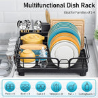 Dish Drying Rack for Kitchen Counter, Kitchen Dish Rack, Sink Dishes Strainer - Image 2