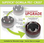 GorillaFelt CB257 Chair Leg Floor Protectors/Felt Glides Tap On Felt Furniture - Image 3