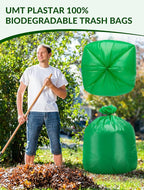 100 Count 100% Biodegradable and Compostable Trash Bags, 40-45 Gallon, 20 - Image 4