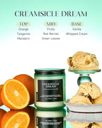 M&SENSE Orange Creamsicle Scented Candle, 7.05oz 50 Hours Slow Burning Non - Image 2