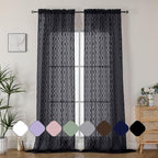 Aiyufeng Extra Long Sheer Curtains 96 Inches Long by Aiyufeng