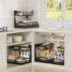 AceMining Under Sink Organizer, 2 Pack Pull-Out Under Cabinet Organizer - Image 9