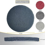 15 PCS 5 Inch Hoop and Loop Multipurpose Scrubber Scouring Pads - Image 2