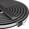 Wedge-Shape Window Weather Stripping Door Frame Seal Strip 196” Black, Upgrade by KNEELISA