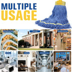 Matthew Cleaning Commercial Mop Head Replacement, 5 Inch Wide Headband - Image 7