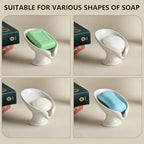Soap Dish Set, Self Draining Bar Soap Holder - Image 6