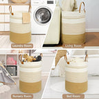 danpinera 79L Laundry Hamper Basket, Tall Round Dirty Clothes Hamper - Image 6