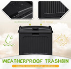 YESHOMY 2 Pack Outdoor Trash Can - Image 3