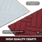 Door Mat Indoor Doormat, Entryway Rug Door Mats Non-Slip Rubber Backing - Image 4