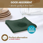 Native Fab Waffle Weave Dish Towels 12 Pack, 100% Cotton Kitchen Dishcloths - Image 3